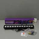 42W Black Light Bar with 5.25ft Cord and Switch, Light Up 23x23ft, Waterproof 40 LEDs Blacklights for Glow Party, Halloween Decor, Body Paint, Bedroom, Classroom 1 Pack