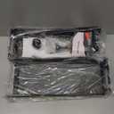 Mzmaxy Cable Management, 25'' Cable Management Under Desk No Drill, Metal Cord Organizer with Clamp for Standing Desk, Cable Organizer for Home Office, Black