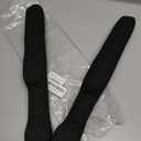 ANFTDCO 2PCS Car Seat Gap Filler, 2PCS Leather Between Chair Console Gap Plug to Impede ltems from Dropping, Automotive Interior Seat Seam Guard Stopper, Universal for Sedan RV Truck (Black)