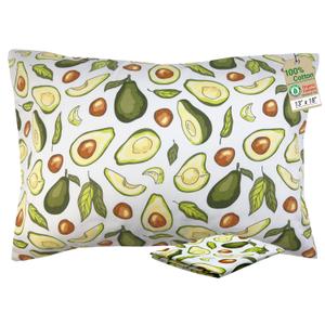 ZPECC Toddler Pillow with Pillowcase - 13x18 Organic Cotton Small Kids Pillow, Soft Breathable Bed Pillows for Sleeping Travel School Nap(Intended for Age 2 and up) Avocado