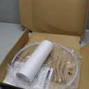 White Lamp Shade, Large Drum Lampshade 13" Top x 13" Bottom x 10" High, Replacement Lamp Shade Natural Linen Hand Crafted for Table Lamps Floor Lamps, Easy Assembly Required