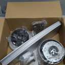 Ceiling Fans with Lights, 52 Inch Low Profile Ceiling Fan with Light and Remote Control, Flush Mount, Reversible, 3CCT, Dimmable, Quiet, Nickel Ceiling Fan for Bedroom Indoor/Outdoor Use