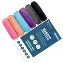 Orighty Makeup Remover Cloths 6 Packs, Makeup Removal Face Cleansing Cloth, Reusable Microfiber Facial Cleansing Towels, Remove Instantly Dirt with Just Water, 12x6 in, 6 Colors