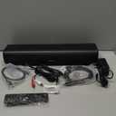 Rythflo 60W Bluetooth Sound Bar, 16 inch Compact TV Soundbar with Remote, 8 Flame Light Modes, Optical/ARC/AUX/RCA Connections, Wall-Mountable Home Theater Speaker for TV, PC, Projector, Gaming