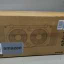 shinic Window Fan with Reversible Airflow Quiet, Twin 9" Blades, Full Remote Control, 3 Functions-3 Speeds, Bathroom Kitchen Window Exhaust Fan, Width Adjustable (From 23.8" to 37") ETL Certified, Window Fan With Foam Seal Strip