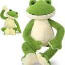 MaoGoLan Big Stuffed Frog 24 inch Giant Cute Frog Stuffed Animal for Teens Green Plush Toy for Girls Large Toad Plush Toy for Kids Birthday Gifts Themed Party Decor, Frog