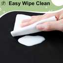 3 x misaya 4 Packs Disposable Table Cloth, 84" Round Waterproof Tablecloth, Leakproof & Sturdy Decorative Table Covers for Picnic and Outdoor, Black