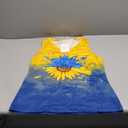 ETCYY NEW Womens Summer Tops V Neck Tank Tops Tie Dye Sleeveless Basic T Shirt Cute Printed Loose Fit, Medium