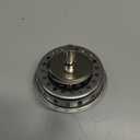 Twist Lock Basket Strainer Replacement (Premium 304 Stainless Steel Construction) for 3-1/2" Spin and Seal Drains W/Threaded Stopper Function-VARNAHOME
