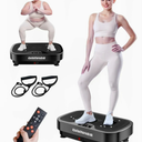 Vibration Plate Exercise Machine for Lymphatic Drainage, 2025 Advanced Triple Motors Vibrating Equipment for Weight Loss, Whole Body Workout with Magnetic Acupoints, Gym Home Shake Board for Fitness