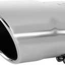 Exhaust tip -3.5 Inch Inlet Bolt on Design- Stainless Steel Car Muffler Tips 3.5" ID x 4"OD x 7''L (CHROME)
