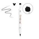 The Creme Shop Disney Dual-Ended Eyeliner & Mickey Shaped Freckle Stamp Eye Liner [ DMES7241 Black ] + Free Zipper Bag
