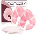 Momcozy Larger Breast Therapy Packs, Hot and Cold Breast Pads with 2 Soft Covers, Breastfeeding Essentials，2 Pack，Pink