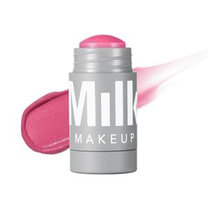 Milk Makeup Lip + Cheek Stick  Multi-Use Cream Blush + Lip Color with Mango Butter, Avocado Oil + Apricot Oil  Hydrating, Buildable, Long-Lasting, Vegan Formula (Rally - Shimmery Mauve)