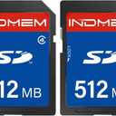SD Card 512MB (2 Pack), Class 4 Flash Memory Cards MLC Stanard Secure Digital Cards, 512MB(2pc)