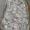 EBOOT Flip Top Glass Bottles with Caps Beer Bottles Clear Swing Top Glass Bottles Vinegar Kombucha Bottles with Stoppers Airtight Lids for Wedding Themed Baby Shower Christmas Gifts (48 Pcs,4 oz)