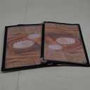 4PCS Menu Covers, Menu Covers 8.5 X 11 Inch, Menu Holder 4 Page 8 View, Restaurant Menu Covers Fits A4 Size Paper, Morning Menu Homeschool, Menu Book(Black)