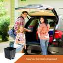 Car Trash Can Waterproof Vehicle Garbage Bin, Leakproof Anti Slip Floor Mat Clip Trash Bag Holder for Car, Truck, SUV, Van Portable Auto Trash Container with Stability Clips (Gray with Cover, Small)