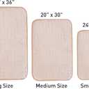 Bath Mats 36x24 Non-Slip Absorbent Bathroom Rug, Quick Dry Machine Washable Shower Tub Mat with Rubber Backing, Soft Floor Carpet for Bathroom Decor Waffle White
