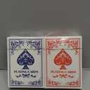 Playing Cards, Deck of Cards, Poker Cards, Jumbo Poker Size Large Print Playing Cards for Adults Seniors, Card Games for Family Game Night Table Games Magic Casino Theme Party (Blue and Red)