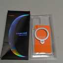 TORRAS 360 Spin Magnetic Stand for Samsung Galaxy S25 Ultra Case, Fit for Magsafe, Military Grade Slim Hard PC Protective S25 Ultra Clear Case with Kickstand & Ring Holder, Ostand Spin, Clear