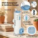KokoSelene Bath Jets for Tub, Cordless Portable Jet Spa for Bathtub with Dual Hydro Jets, IP67 Waterproof Bathtub Bubble Machine, 2 Modes and 2 Speed Levels for Home Spa Relaxation