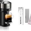 Nespresso Nepresso Vertuo Next Deluxe Coffee and Espresso Maker By De'Longhi, Dark Chrome Descaling Kit