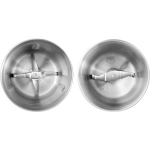 Secura Electric Coffee and Spice Grinder Replacement Parts Stainless Steel Removable Bowl Set for Model SP-7412, 2 Electric Blade Grinder Bowls (NOT Compatible with Glass Lid)
