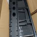 TV Stand with Mount & 4 Drawers, Entertainment Center up to 75 inch TV, Modern Media Console Fabric Dresser TV Stand for Living Room Bedroom (Black)