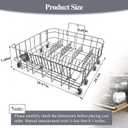 Upgraded 00770545 Dishwasher Lower Dishrack Compatible with Bosch Dishwasher, Thermador, Gaggenau, Kenmore, Replacement 00248823, 20007749, 00680474, 20008236 Dishwasher Lower Rack