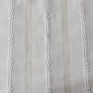 Amidoudou 1 Panel Cotton Linen Boho Curtain with Tassel Living Room Bedroom Farmohouse Hollow Curtain (White)