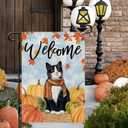 2 x DLZDN Fall Cat Garden Flag Tuxedo Cat Pumpkins Flag 1218 Inch Double Side Vertical Burlap Farmhouse Yard Sign Autumn Welcome Seasonal Outdoor House Decoration