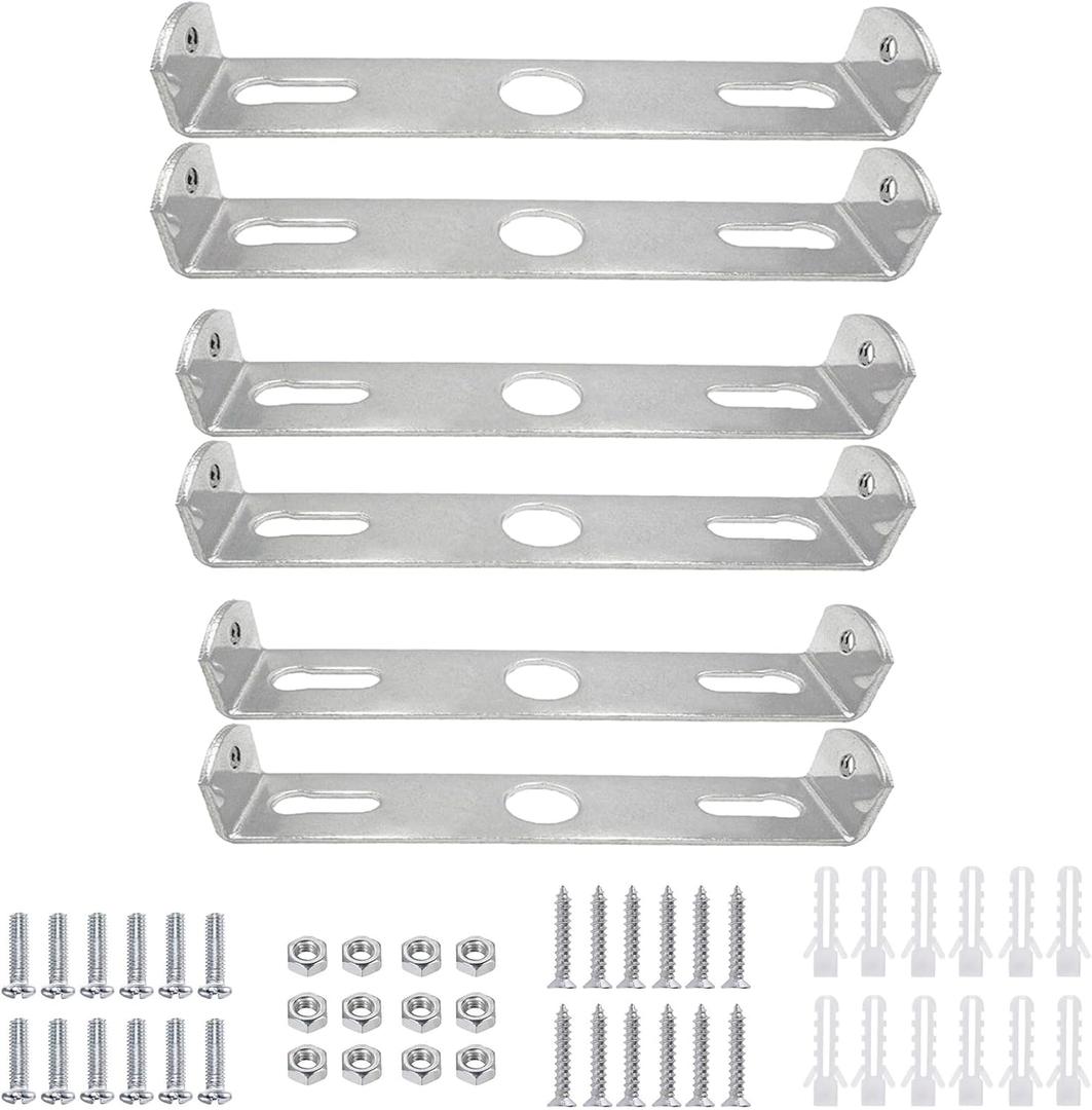 6 Packs Ceiling Light Mounting Bracket 4.13"-4.52" Light Fixture Mounting Bracket with Screws for Chandelier