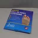 Metatarsal Pads Ball Foot Cushion - 2 Pairs Ball of Foot Cushion with Gel for Pain Relief, Morton's Neuroma & Metatarsalgia, Metatarsal Pads for Women & Men Standing, Running, Walking - Large