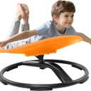 Zhenx Spinning Chair for Autistic Kids (3-18 Years), Sensory Swivel Chair for Teens with ADHD/Autism  2119 Inch 220LBS Weight Capacity Seat  Sit and Spin Calming Toy for Body Balance (Orange)