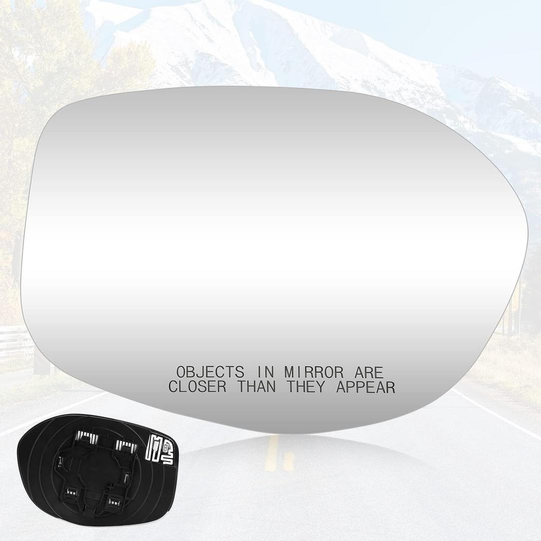 Youxmoto Passenger Right Side Heated Mirror Glass, Fit For Honda Odyssey 2014 2015 2016 2017, with Backing Holder Mirror Glass, Fit 76203-TK8-A51 / 76203-TK8-A41