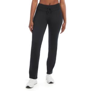 Jockey Womens Tie Waist Yoga Flare Pants (X-Large, Deep Black)