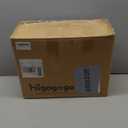 HIGOGOGO Round Stuffed Pouf Ottoman, Pu Leather Poufs with Foam Chunk Filling Foot Stool Storage Ottoman, 26 X 18 Floor Poufs Foot Rest for Living Room, Brown