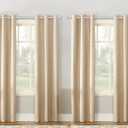 KAMANINA Curtain Rods 2 Pack, Heavy Duty Curtain Rods for Windows 28 to 48 Inch, 1 Inch Silver Modern Drapery Rod with End Cap (32"-58", 2Pack)