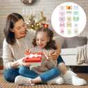 2 x 30 Pcs Baby Hair Ties, Kids Cute Bow Toddler Hair Ties for Little Girls No Damage, Toddler Bows for Girls Hair Accessories Products Elastics, Girl Scrunchies Bows Headband Flower Rubber Bands