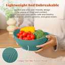 Homienly 9.6 inch Serving Bowls, Large Serving Dishes for Wedding Parties, 60 OZ Centerpiece Serving Bowls for Salad, Popcorn, Pasta, Dinner, Oval Shape, Microwave & Dishwasher Safe, Set of 4, Multi