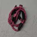 Rope Dog Leash 6ft Long,Traffic Padded Two Handle,Heavy Duty,Reflective Double Handles Lead for Control Safety Training,Leashes for Large Dogs or Medium Dogs,Dual Handles Leads(Pink)