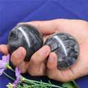 Dark Gray Baoding Ball, Chinese Health Sports Massage Ball, Used for Decompression Hand Exercise Ball (2 inches in Diameter) Boxed (3 Piece Set)