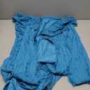 LETSVDO Women's Maxi Off Shoulder Dress Long Sleeve Button Down Ruffle Mesh Bodycon Sexy Dresses Stretchy (XX-Large, 1-blue)