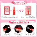 Valentines Day Finger Lights,30 Pack Valentines Day Gifts for Kids Classroom,Game Pattern Glow in the Dark Bulk Party Favors, Exchange Gifts Class Prize Packing Bags Filler