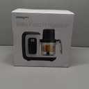 MOMYEASY Baby Food Maker, Multifunction Processor Chopper Grinder, Baby Food Steamer and Puree Blender in-One, with Bottle Warmer, Auto Cooking & Grinding with Touch Control Panel (Black)