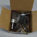 Rocaris 6 Pack Carbon Steel Wire Wheel and Pen Brush Set with 1/4-Inch Hex Shank for Rust Removal, Corrosion and Scrub Surfaces