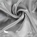Satin Pillowcase for Zelimun Cervical Pillow, Ergonomic Case, Smooth & Soft Sleeping Pillowcase, Gray Pillow Cover with Zipper