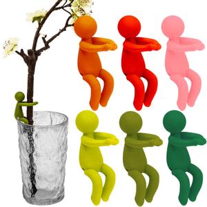 6 Pcs Plant Propagation Friends, Plant Propagation Buddy, Plant Cutting Holder for Shoots, Sprouts and Stems, Cute Plant Propagation Support Growth Tool for Indoor Garden (Green Red)