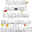 Glass Bud Vases Set of 40 PCS, Small Flower Vases for Wedding Centerpiece Table Decoration, Vintage Vase in Bulk for Flower Arrangements, Mini Vase for Birthday Party, Festival Home Decor,Clear